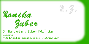 monika zuber business card